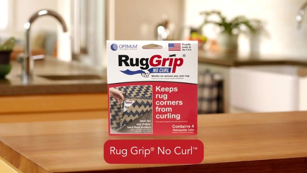  Rug Grip No Curl - Anti-Curling Rug Grip Corner Tabs for Area  Rugs and Runners, 4 Pieces, Slip Resistant Triangular Tabs, Works on All  Hard Floor Types : Tools & Home